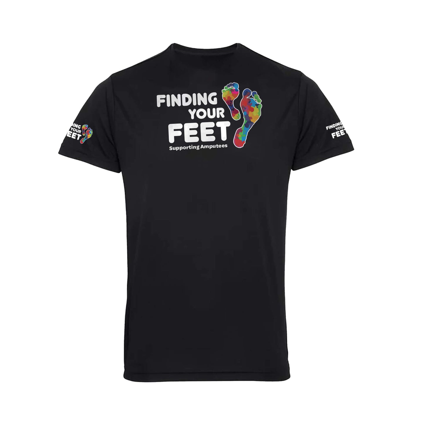 Unisex Running Top | Black | Back View | Finding Your Feet
