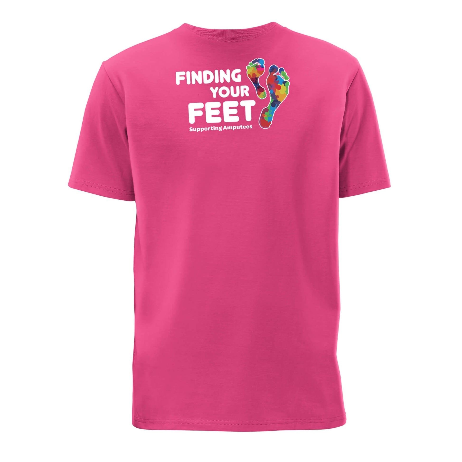Logo T-Shirt | Fuchsia | Back View | Finding Your Feet