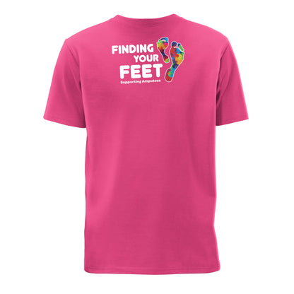 Logo T-Shirt | Fuchsia | Back View | Finding Your Feet