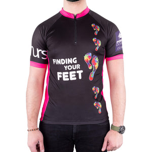 finding your feet black cycling top