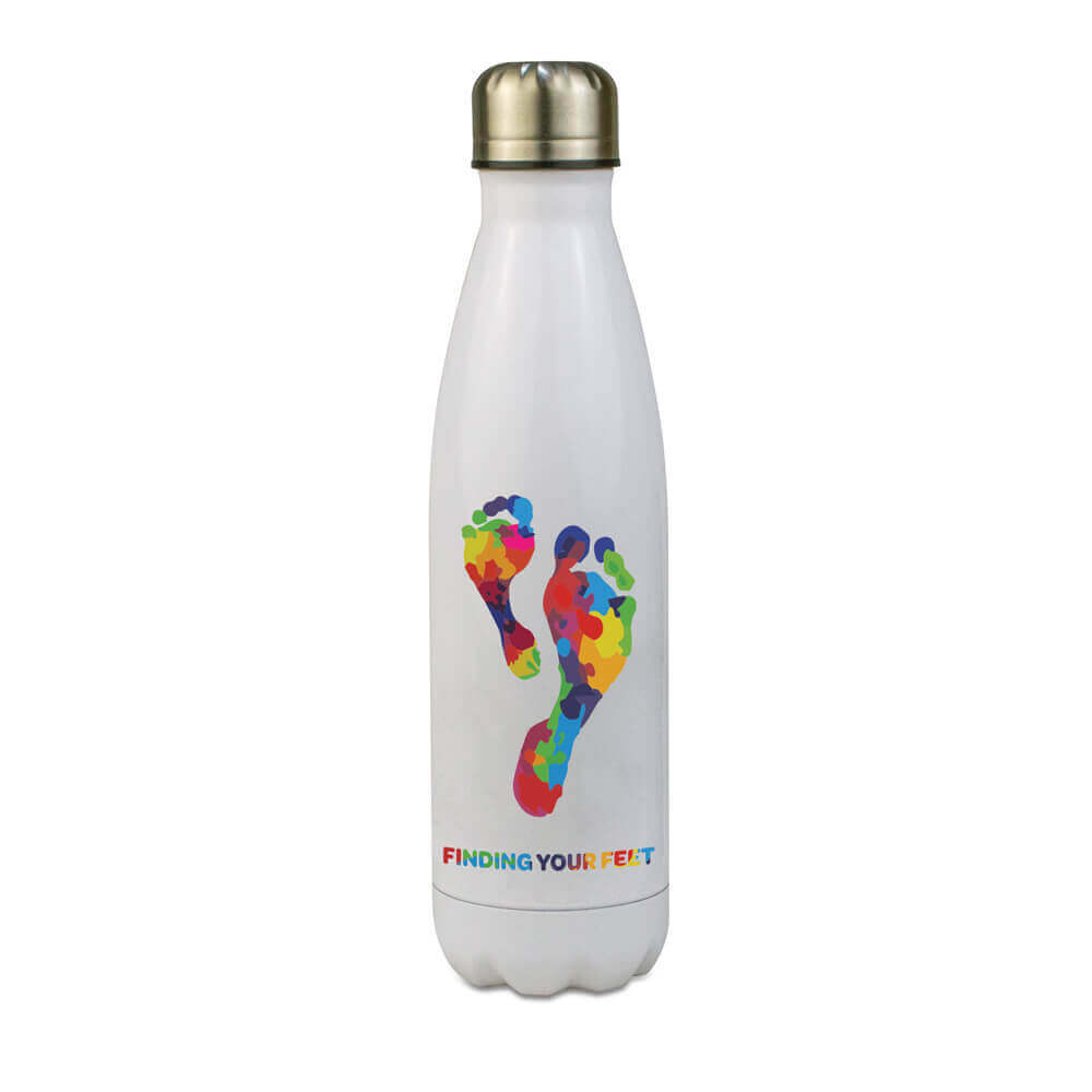 finding your feet sports water bottle